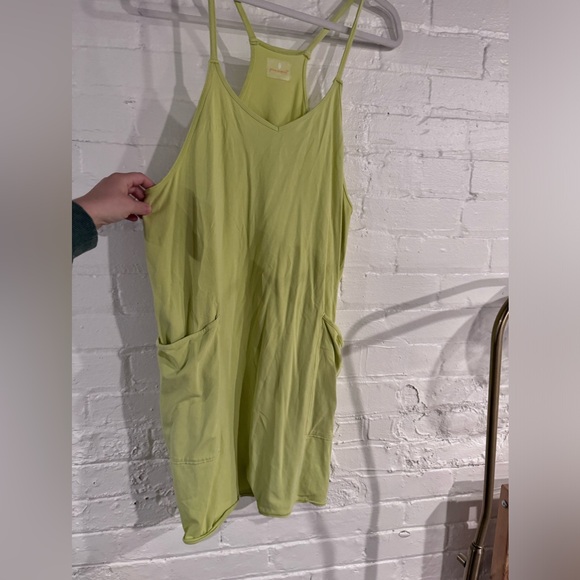 Free People Lime Green Shorts Jumpsuit - Picture 2 of 3